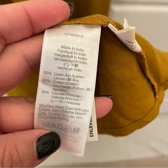 Madewell Lora Linen Wrap Dress - Picture 5 of 6